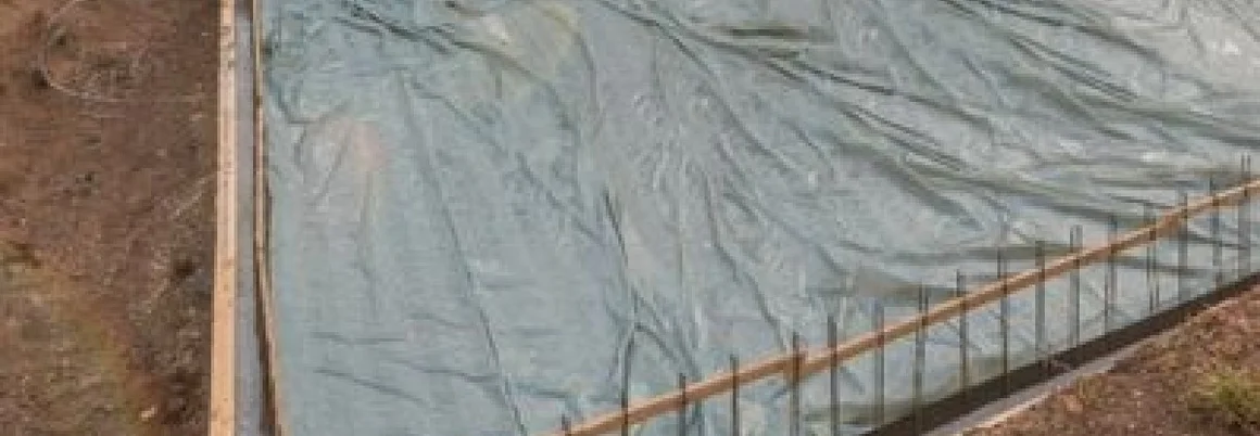 Fundament für ein Gartenhaus